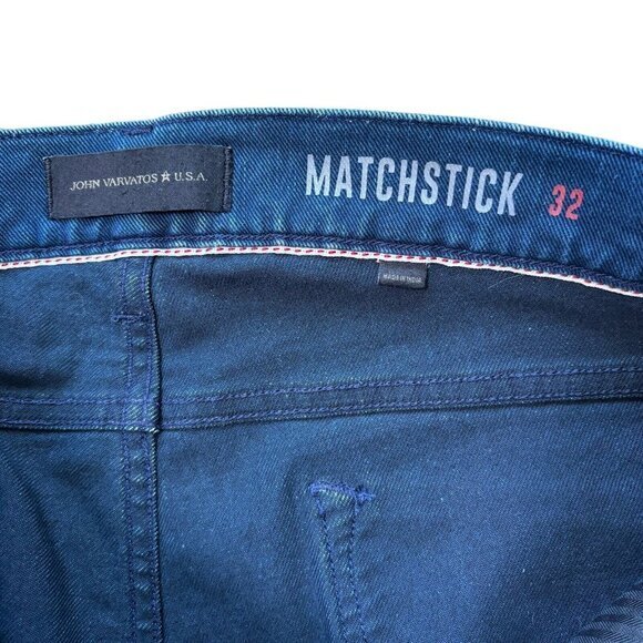 John Varvatos Men's Matchstick Skinny Fit Narrow Leg Jean Size 32 X 33 - Picture 6 of 7